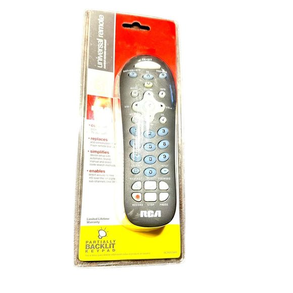 NEW RCA UNIVERSAL REMOTE CONTROL 3 Devices RCR312WR Backlit Keypad Date 1246EW - Picture 3 of 9